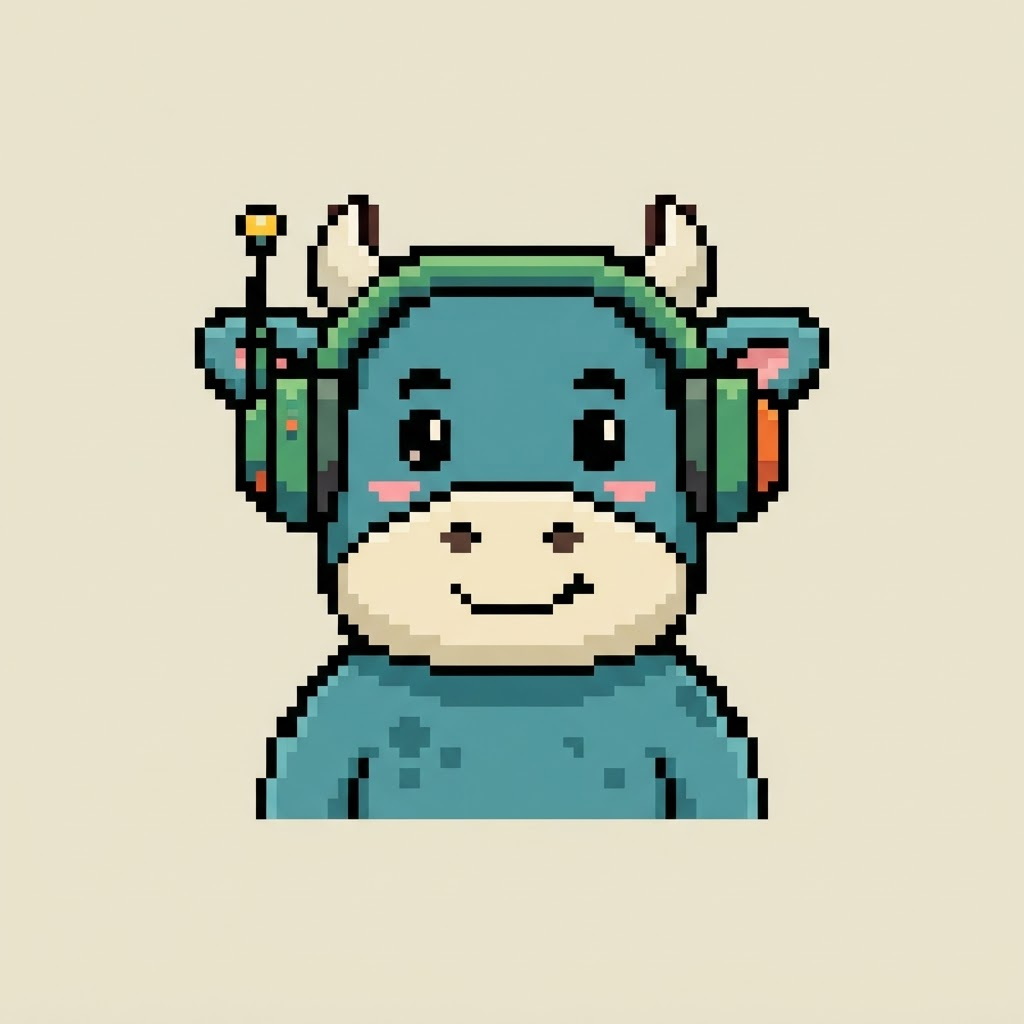 Pixel Cow 003