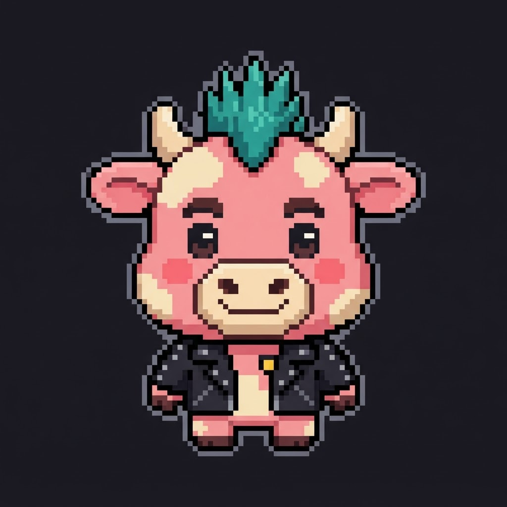 Punk Patty — Pixel Cow 010